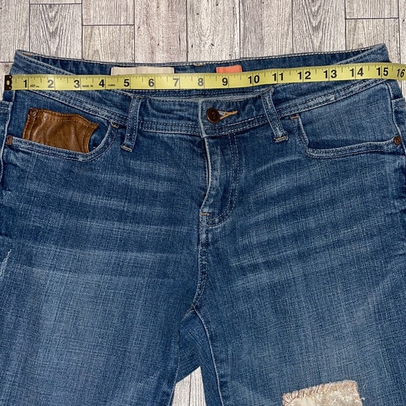 ❗️SOLD❗️Pilcro And The Letterpress Hyphen Boyfriend Patchwork Jeans Size 27 - Picture 8 of 15